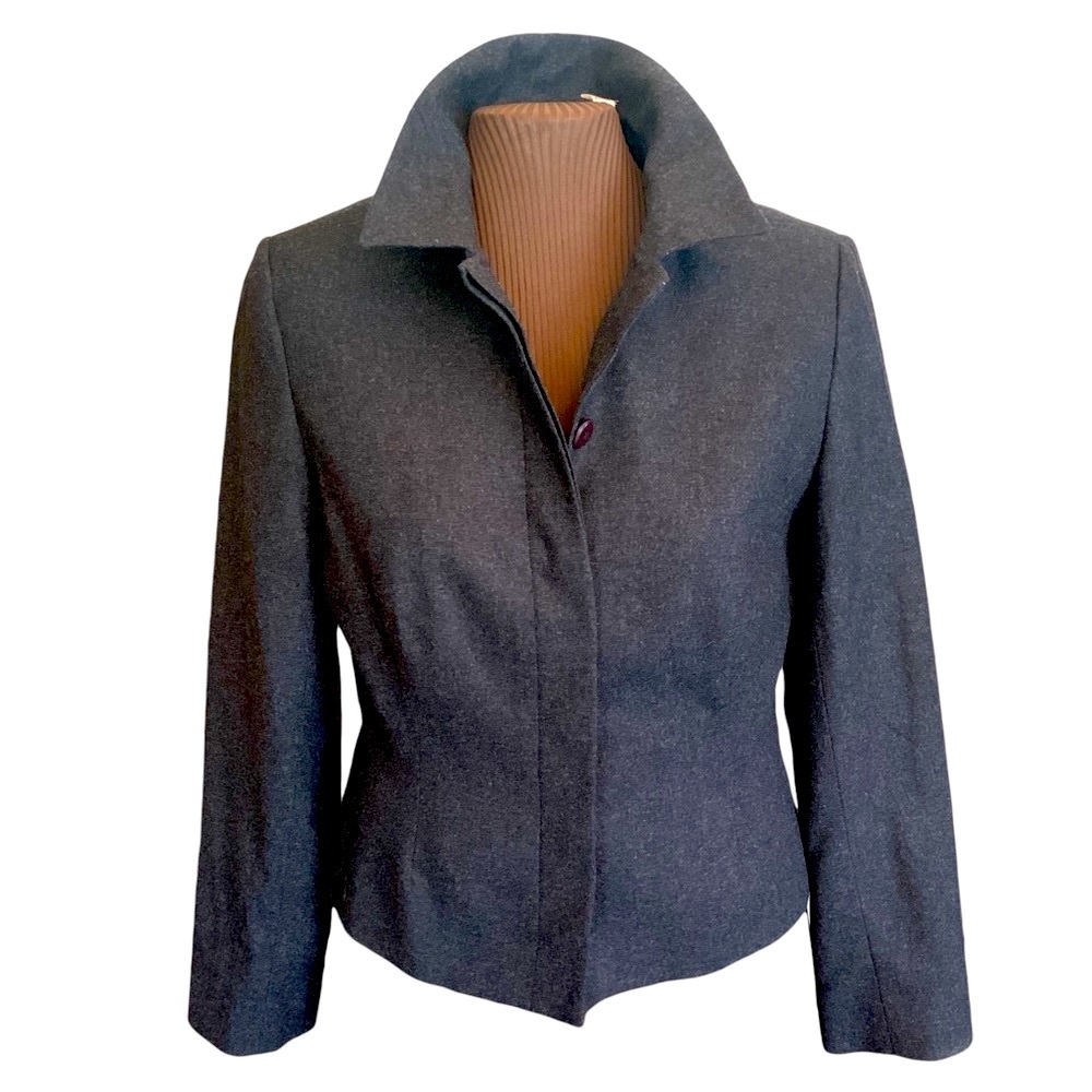 Field Manor Vintage Classic Fitted Charcoal Gray … - image 1